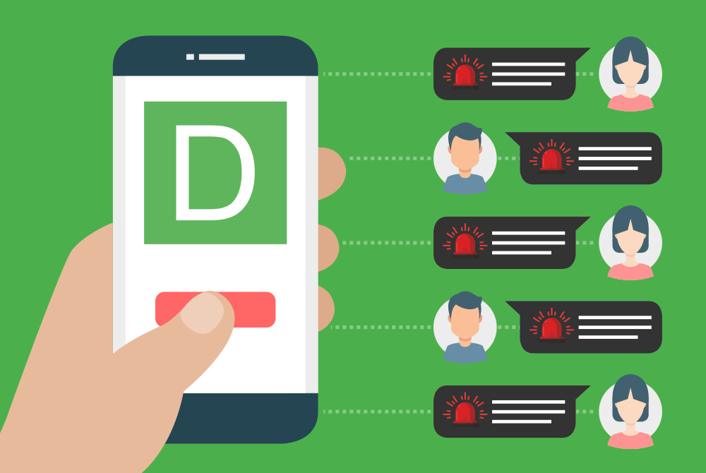 los mensajes de alerta