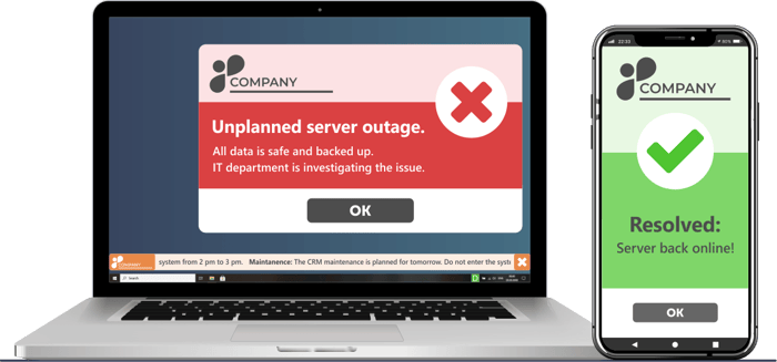 it outage notification templates