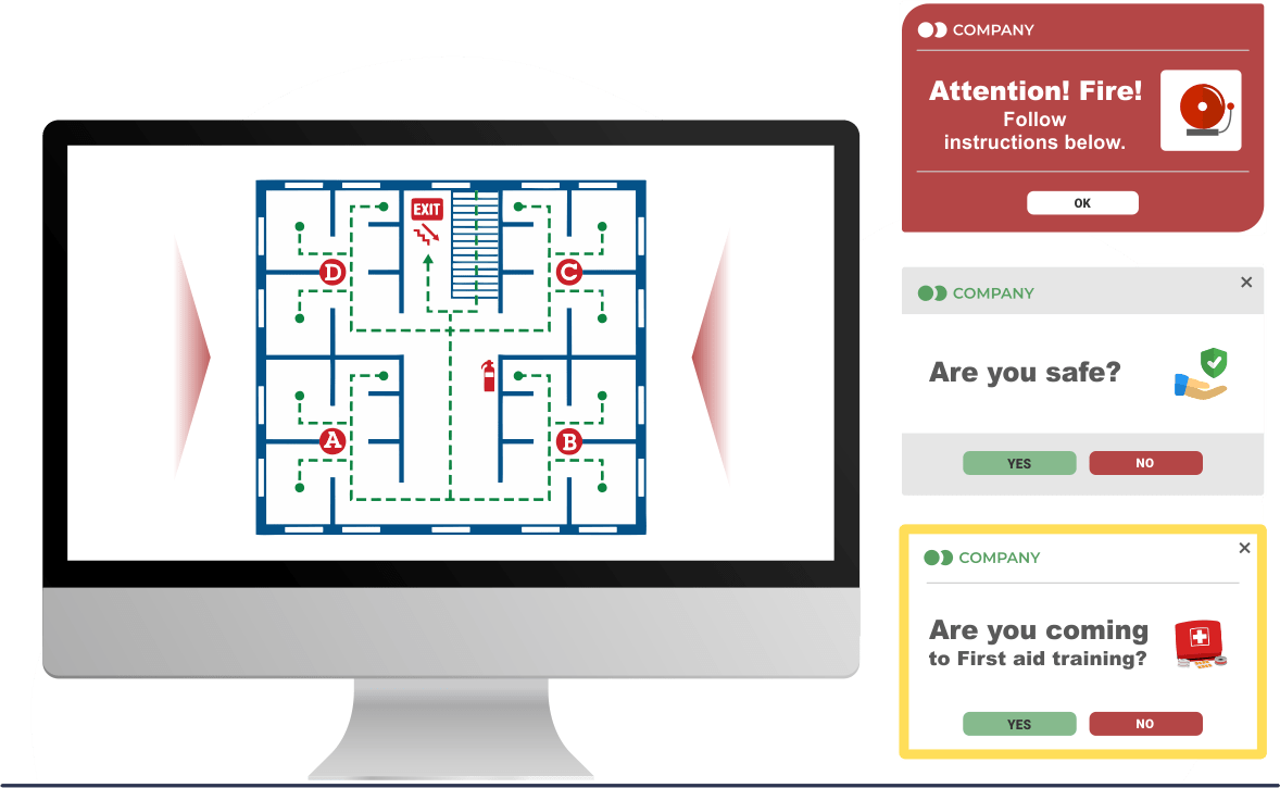 push button notification